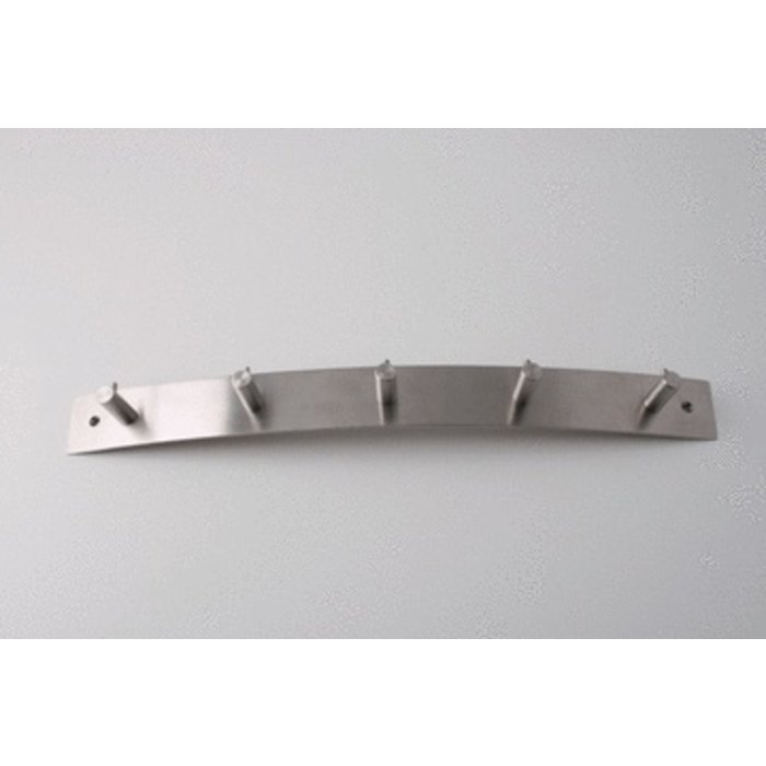 I.B.E. Kapstok 400 mm RVS geborsteld 5 haken garderobe