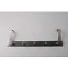 I.B.E. Deurkapstok 400 mm RVS 5 haken garderobe