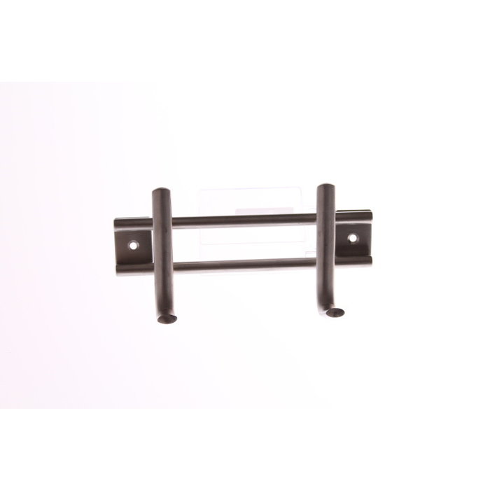 I.B.E. Coat rack 2 angled 160 mm brushed stainless steel