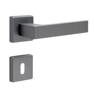 Fimet Door handles Kubo anthracite grey