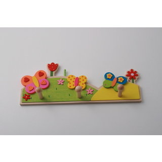 I.B.E. Children's coat rack BUTTERFLIES 285 mm wide