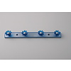 I.B.E. Kinderkapstok 4 x BLOEM blauw 300 mm breed