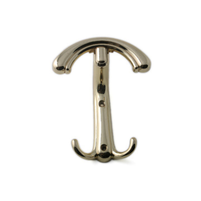 I.B.E. Hoed-/ jashaakje Zamac vermessingd 134 mm hoog