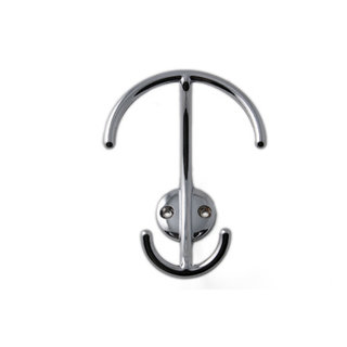 I.B.E. Hat/coat hook 118 mm high from zamac chrome-plated