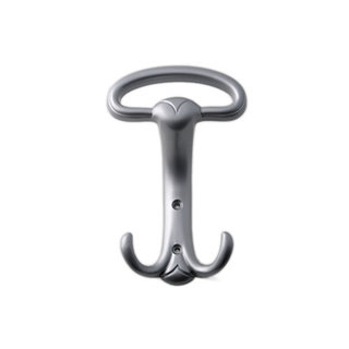 I.B.E. Patère chapeau/manteau hauteur 150 mm en zamac couleur aluminium