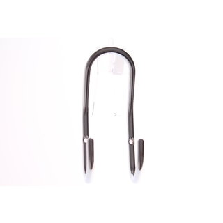 I.B.E. Double coat/hat hook 144 mm high chrome plated