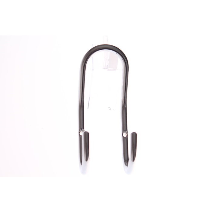 I.B.E. Double coat/hat hook 144 mm high made of chrome-plated metal