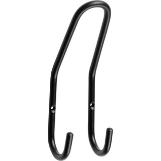 I.B.E. Black double coat/hat hook 165 mm high