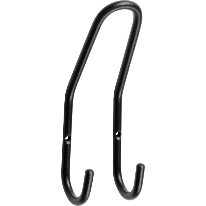 I.B.E. Black double coat/hat hook 165 mm high made of metal