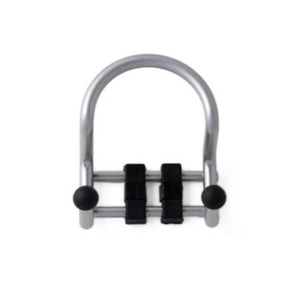 I.B.E. Garderobe DECO 1 Aluminiumfarbe