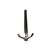 I.B.E. Coat/hat hook double 125 mm high silver