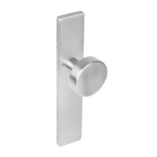 Intersteel Intersteel Knob on rectangular shield brushed stainless steel