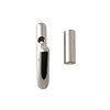 I.B.E. Coat hook 9 mm wide shiny nickel 2-hole