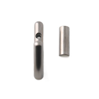 I.B.E. Kleiderhaken 9 mm breit edelstahlfarben 2-Loch