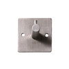 I.B.E. Coat rack 50 mm stainless steel with 1 hook