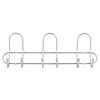 I.B.E. Kapstok 3 dubbele haken 400 mm breed Aluminium kleur
