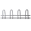 I.B.E. Kapstok met 4 dubbele haken 530 mm aluminium kleur