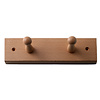 I.B.E. Etagère porte-manteau hêtre avec deux crochets vernis largeur 225 mm