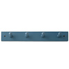 I.B.E. Plankkapstok beuk met 4 haken 420 mm breed Blauw