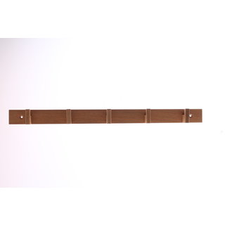 I.B.E. Shelf coat rack with 5 hooks made of oak 480 mm wide natural