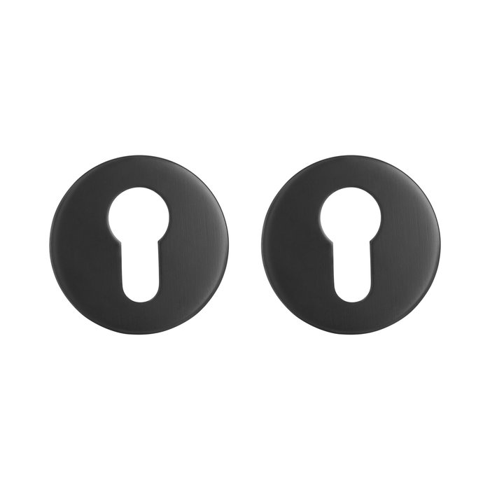 DKS Pair of black cylinder plates Supra Ø 53mm