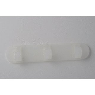 I.B.E. Plastic coat rack with 3 hooks natural