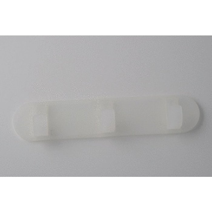 I.B.E. Plastic coat rack with 3 hooks matt natural color