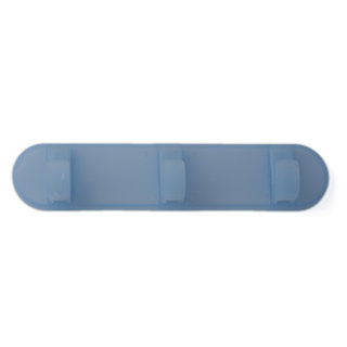 I.B.E. Plastic coat rack with 3 hooks blue