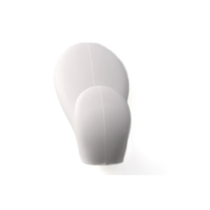 I.B.E. Matt white plastic coat hook ECHO