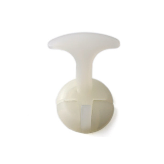 I.B.E. Plastic Coat/hat hook single mat Natural