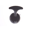 I.B.E. Plastic Coat/hat hook single matt Black