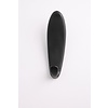 I.B.E. Plastic Coat/hat hook SURF single matt Black
