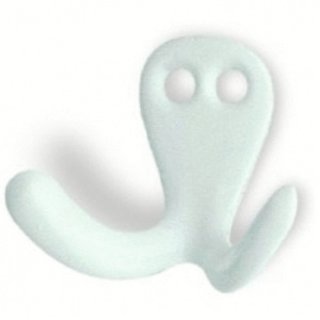 I.B.E. Jashaak dubbel 2- gaats horizontaal 44 mm breed Wit