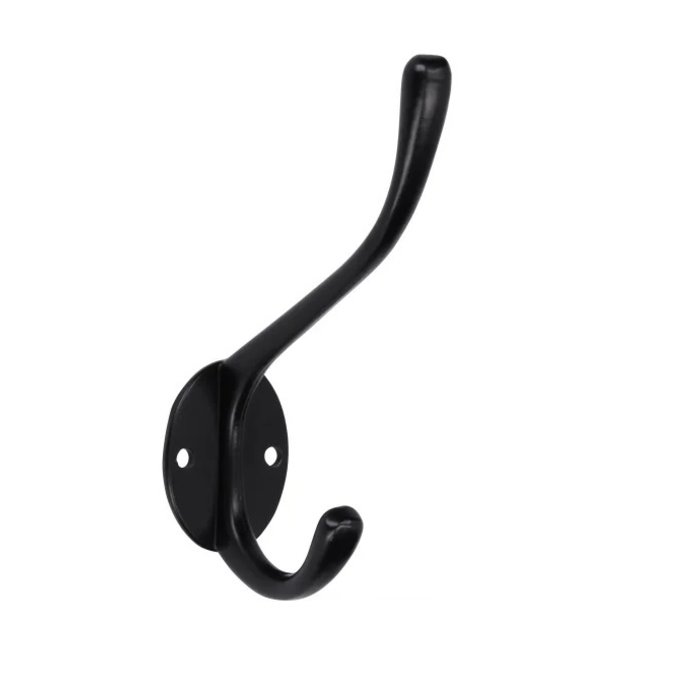 I.B.E. Retro Hat/coat hook 120 mm high Black