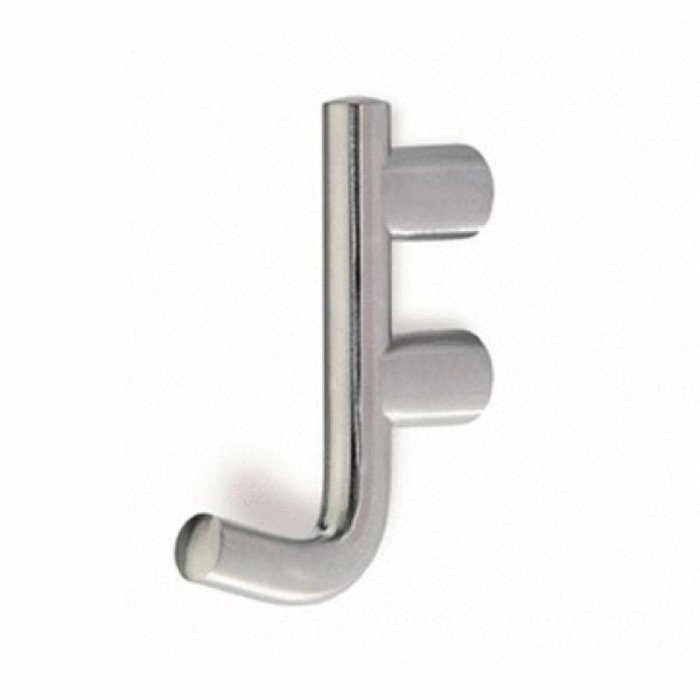 I.B.E. Patère ronde WARDROBE en acier inoxydable de 83 mm de haut