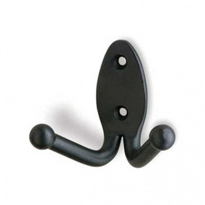 Looking for a black rustic coat hook from zamac? - Powder coating