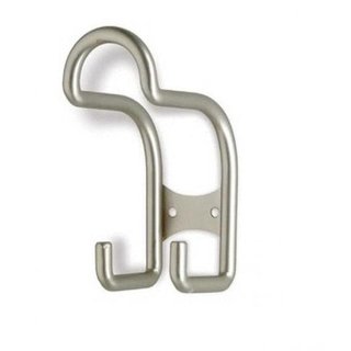 I.B.E. Dubbele kleerhaak mat Nikkel 50 mm breed