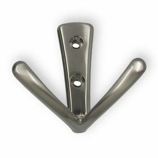 I.B.E. Haak 71 mm hoog RVS kleur Dubbel