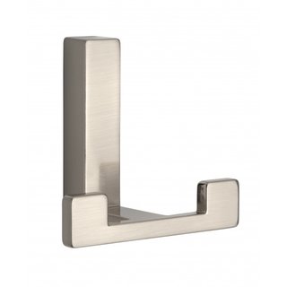 I.B.E. Patère double largeur 70 mm couleur inox