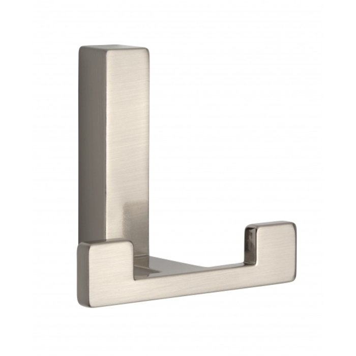 I.B.E. Enger Kleiderhaken doppelt 70 mm breit Edelstahlfarben blind