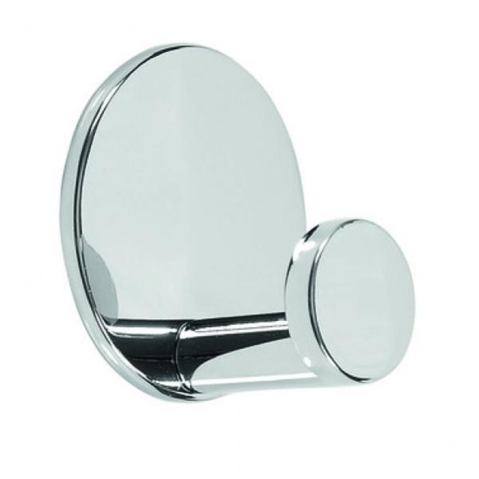 I.B.E. Jas- kleerhaak rond Chroom zelfklevend Rond model