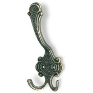 I.B.E. Hat/coat hook 148 mm high double Bronze