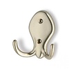 I.B.E. Hook 77 mm high matt Nickel double