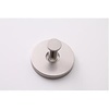 I.B.E. Coat hook "PUSCH" round matt Nickel