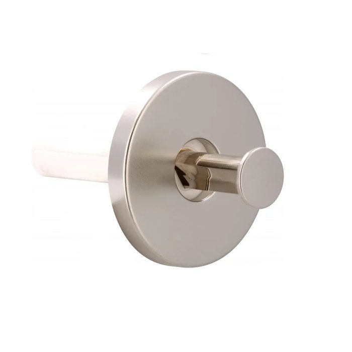 I.B.E. Coat hook "PUSCH" plastic round matt Nickel