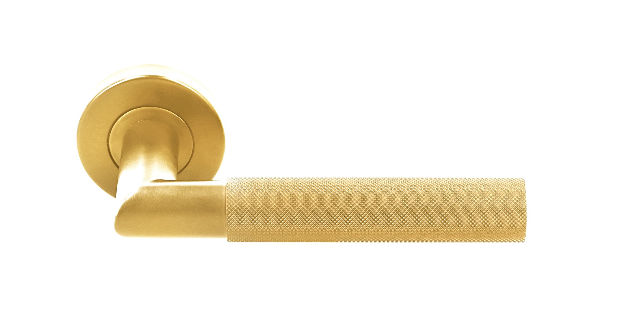Gooey strategie herhaling Gouden deurklinken supra met kruislings geslepen handvaten | Deurklinkenshop