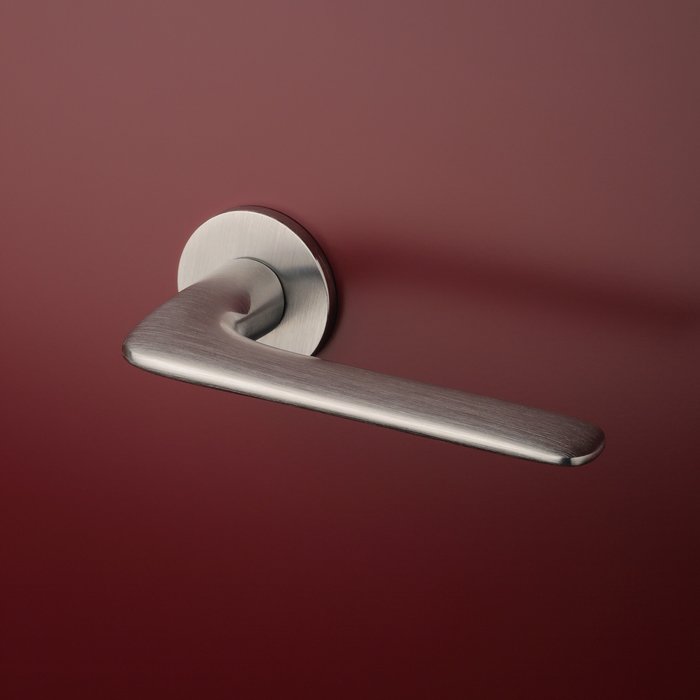 Aprile Poignées de porte solides Aprile VIOLA chrome brossé rondes Ø 52x5 mm