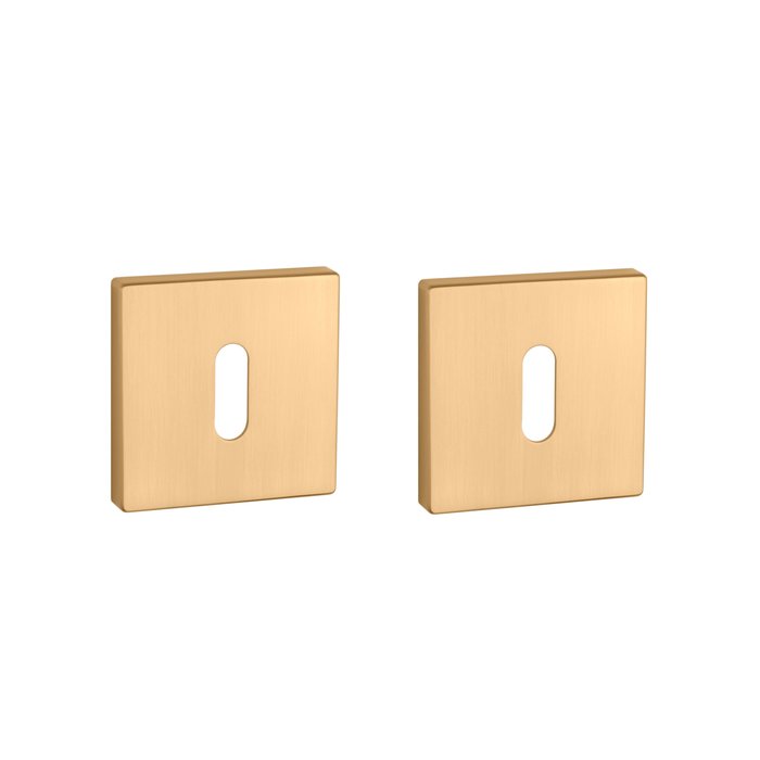 Aprile Paire de porte-clés Aprile carré 53x53x7mm or mat