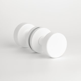 Aprile Pair of white Aprile doorknobs RUTA