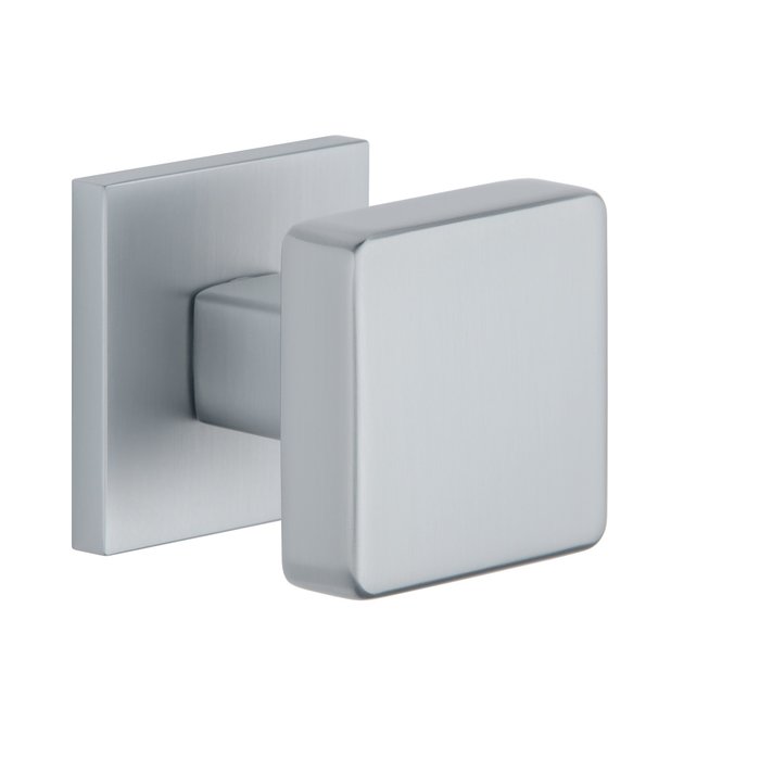 Aprile Paar deurknoppen Aprile MORA  vierkant 52x52 mm Chroom Satiné